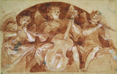 Tres ángeles músicos de Baldassare Franceschini